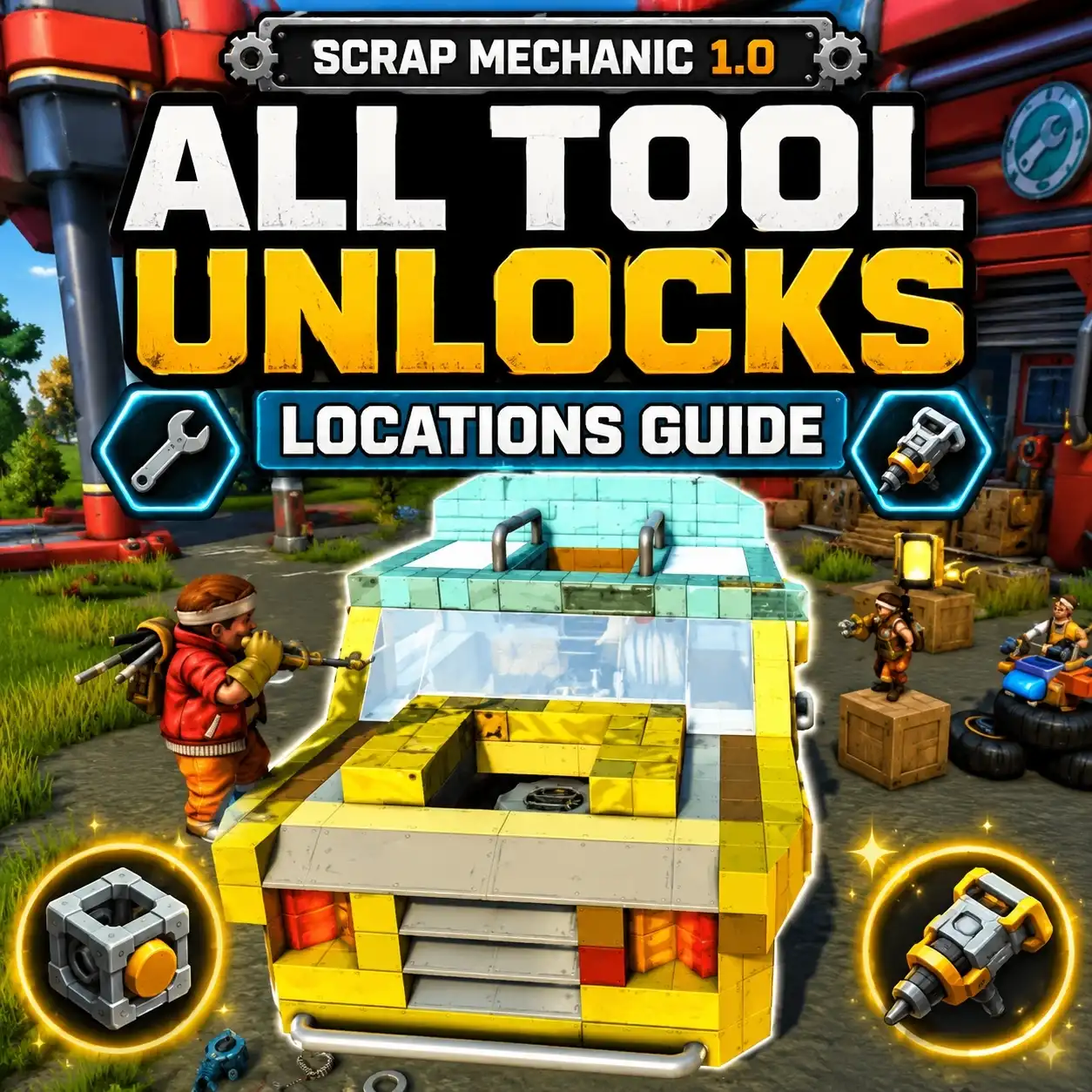 Scrap Mechanic 1.0: All Tool Unlocks and Locations Guide