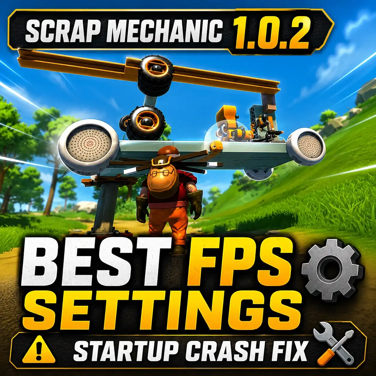 Scrap Mechanic Best FPS Settings & Startup Crash Fix 1.0.2