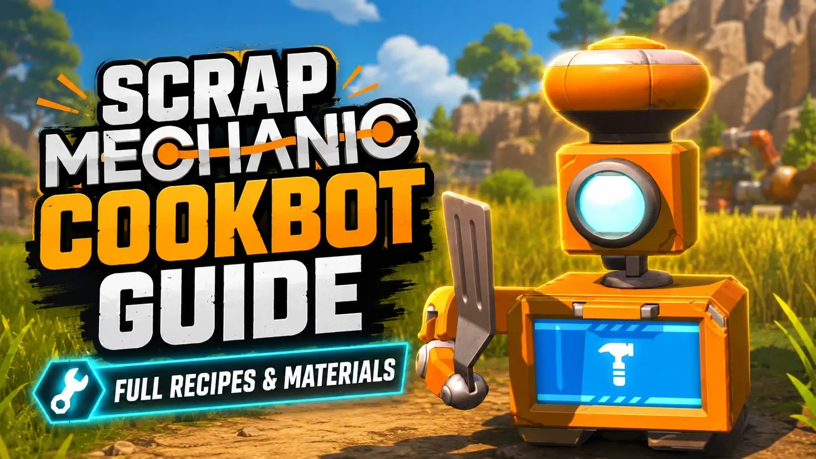 Guide du Cookbot de Scrap Mechanic : Recettes complètes et matériaux
