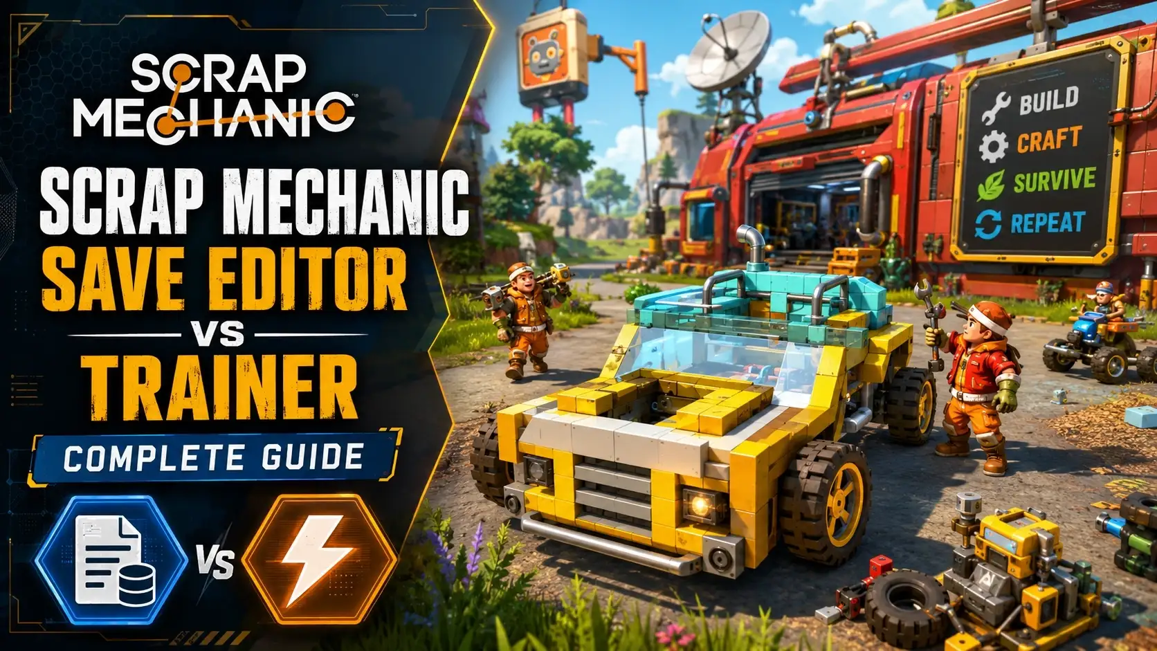 Scrap Mechanic Save Editor vs Trainer: Complete Guide