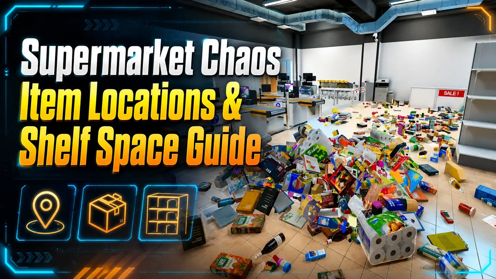 Supermarket Chaos Item Locations & Shelf Space Guide