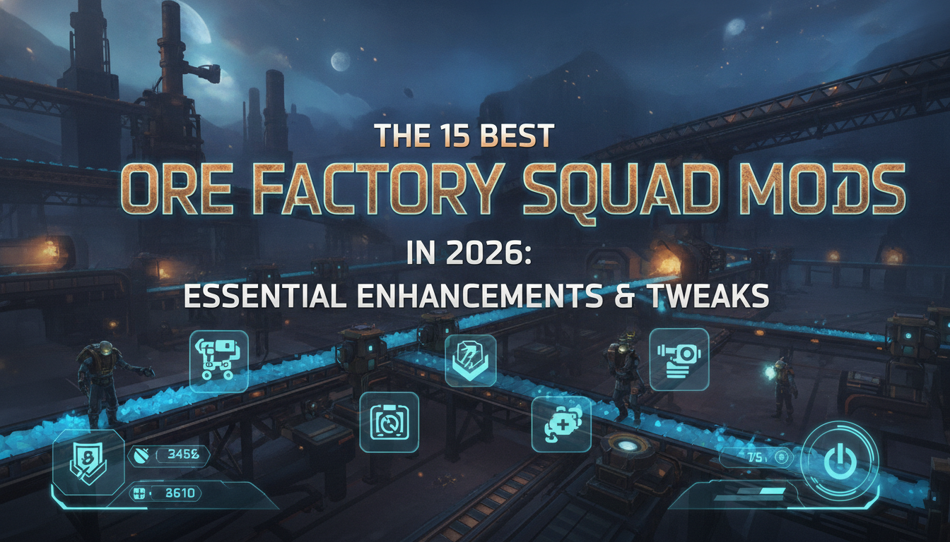 15 najlepszych modów do Ore Factory Squad w 2026 roku: niezbędne ulepszenia i poprawki