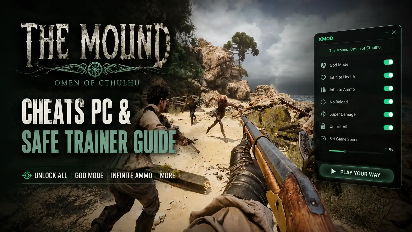The Mound Omen of Cthulhu Cheats PC & Safe Trainer Guide