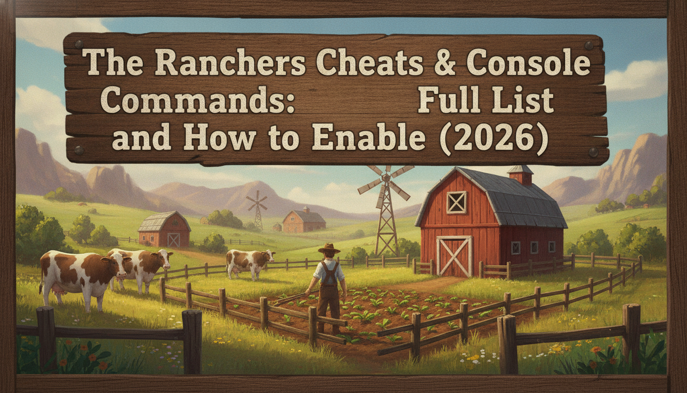 The Ranchers Cheats & Console Commands: Full List and How to Enable (2026)