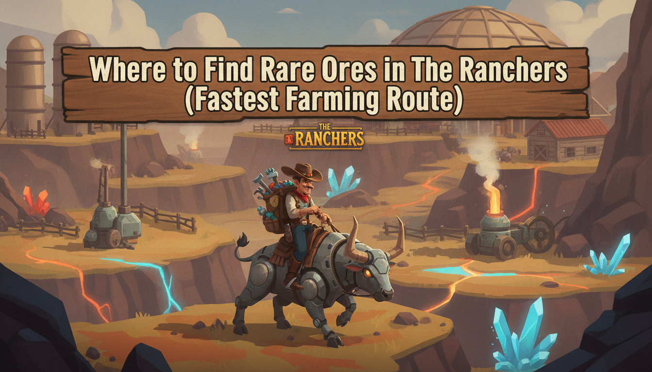 Where to Find Rare Ores in The Ranchers (Fastest Farming Route)