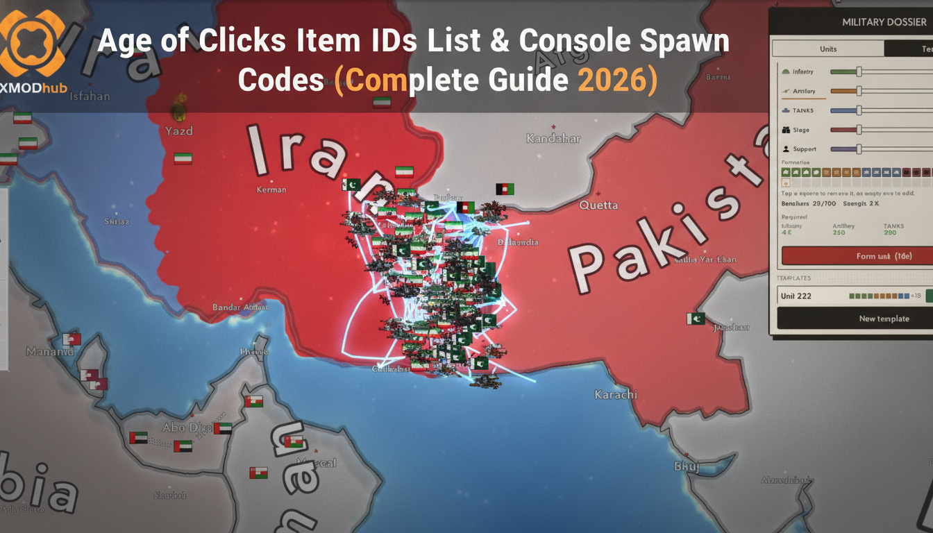 Age of Clicks Item IDs List & Console Spawn Codes (Complete Guide 2026)