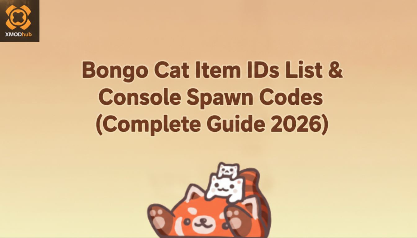 Bongo Cat Item IDs 清單與 Console Spawn Codes (完整指南 2026)