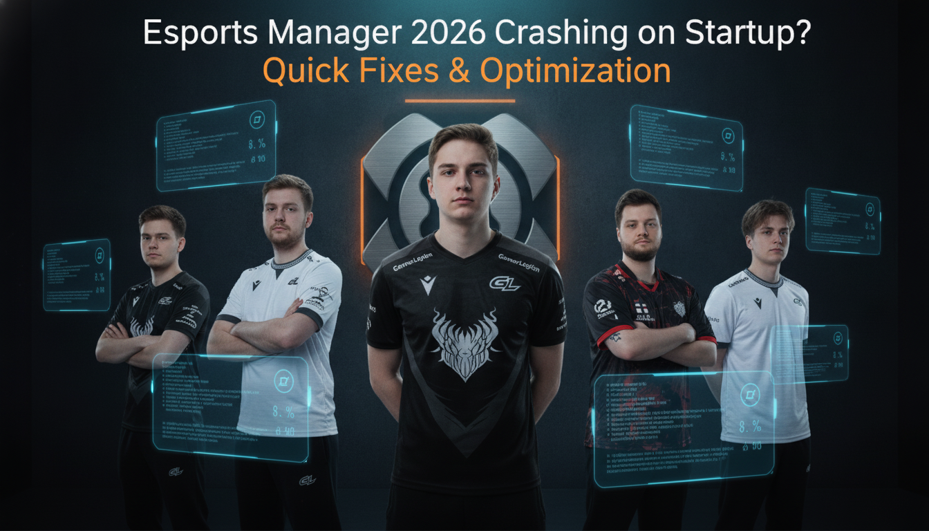 Esports Manager 2026 Crashing on Startup? Quick Fixes & Optimization