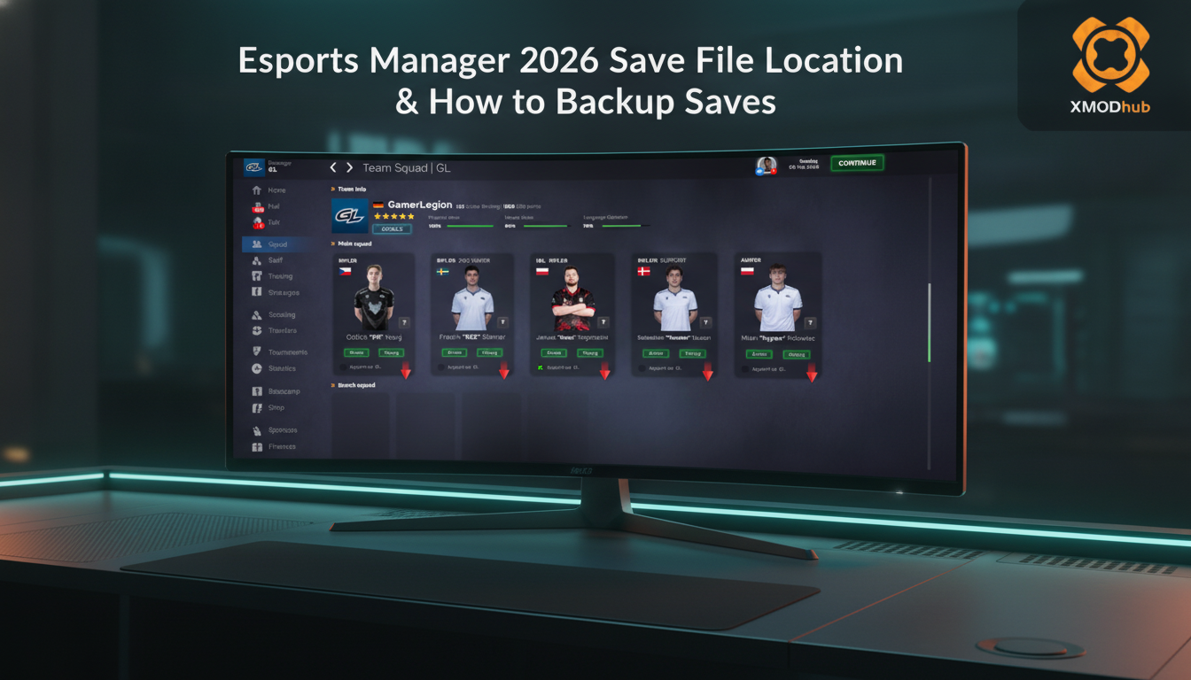 Esports Manager 2026 Save File Location & How to Backup Saves