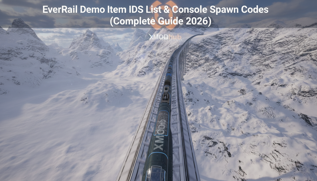 EverRail Demo Item IDs List & Console Spawn Codes (Complete Guide 2026)