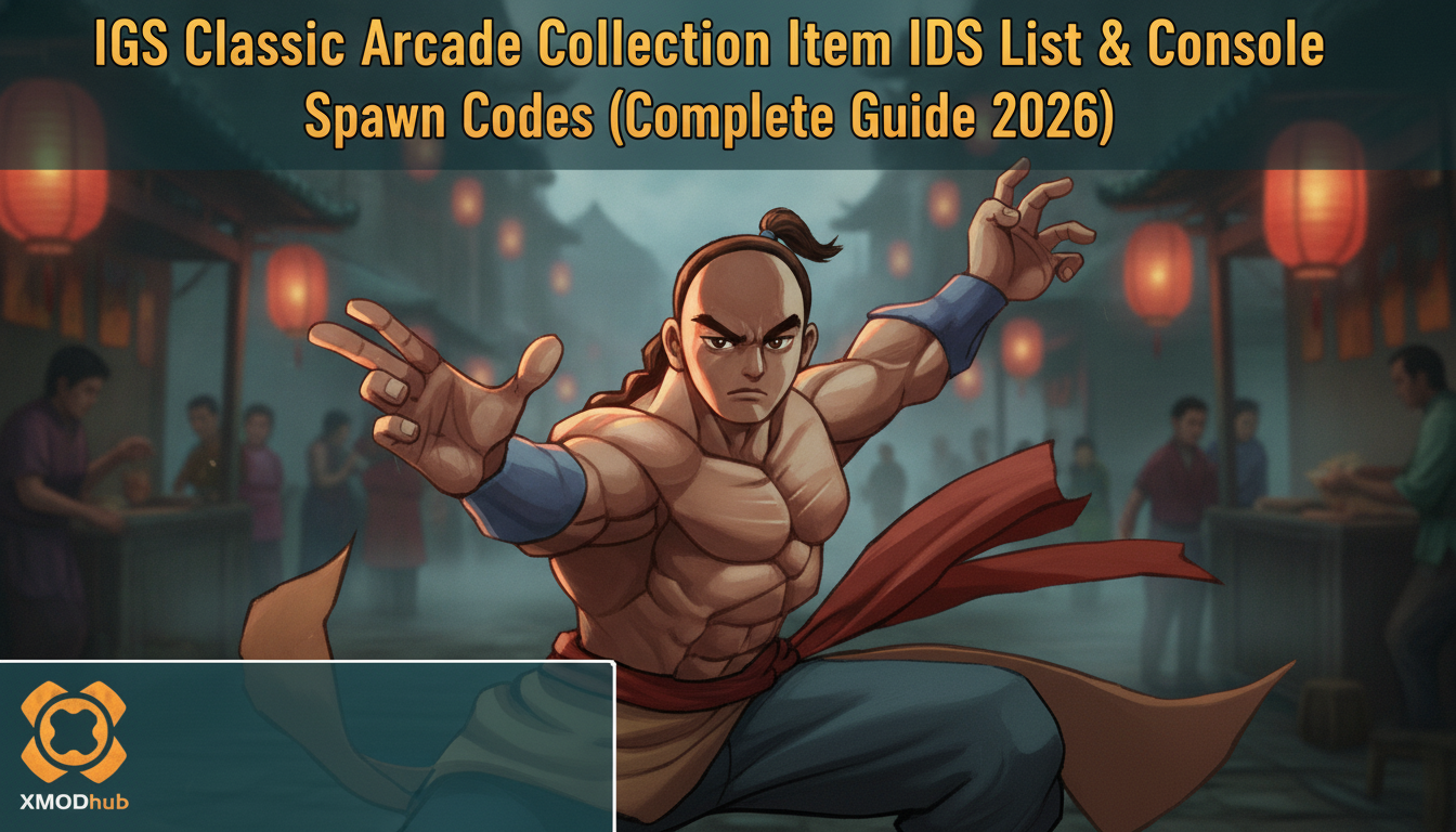 IGS Classic Arcade Collection Item IDs List & Console Spawn Codes (Complete Guide 2026)