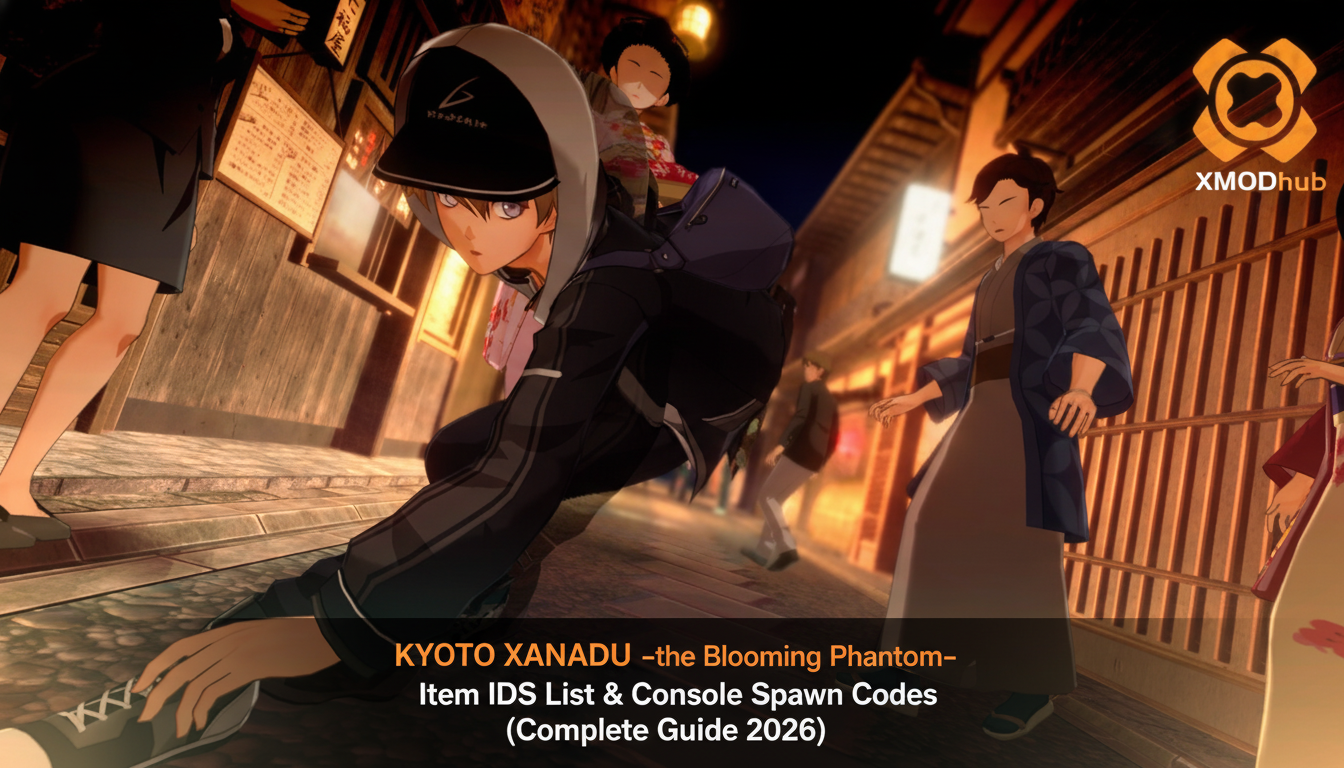 KYOTO XANADU -the Blooming Phantom- Item IDs List & Console Spawn Codes (Complete Guide 2026)