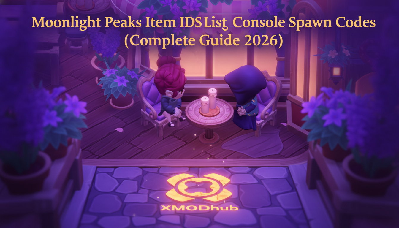 Moonlight Peaks Item IDs List & Console Spawn Codes (Complete Guide 2026)