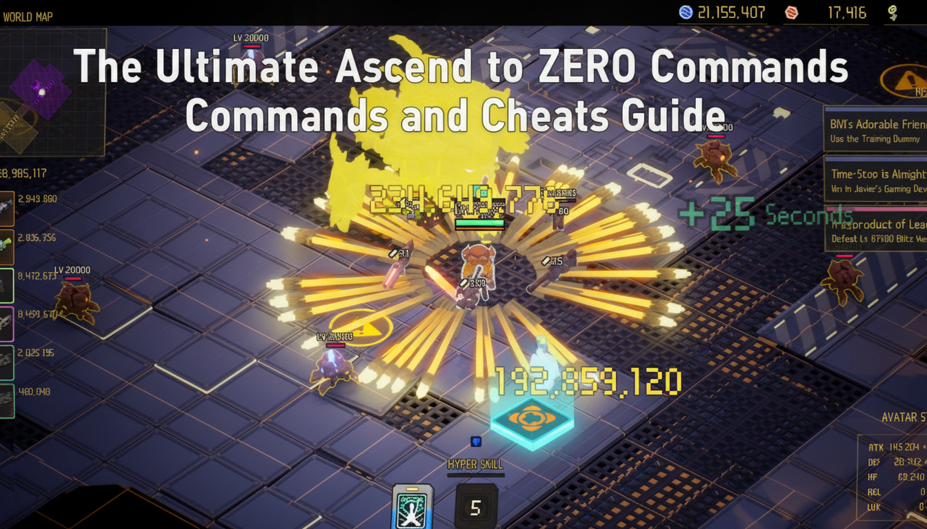 Ascend to ZERO console commands and cheats guide thumbnail.