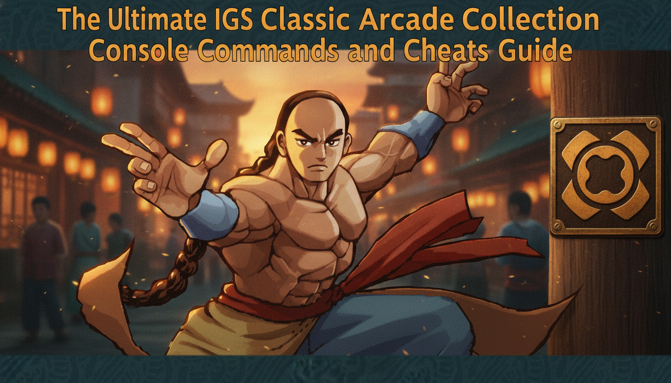 The Ultimate IGS Classic Arcade Collection Console Commands and Cheats Guide