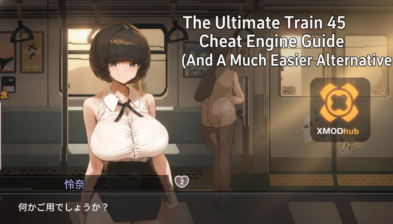 Train45 XMODhub trainer interface displaying various modification options for resources, game systems, player attributes, and partner affection.