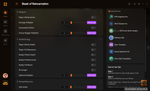 Cheats for Beast of Reincarnation on PC