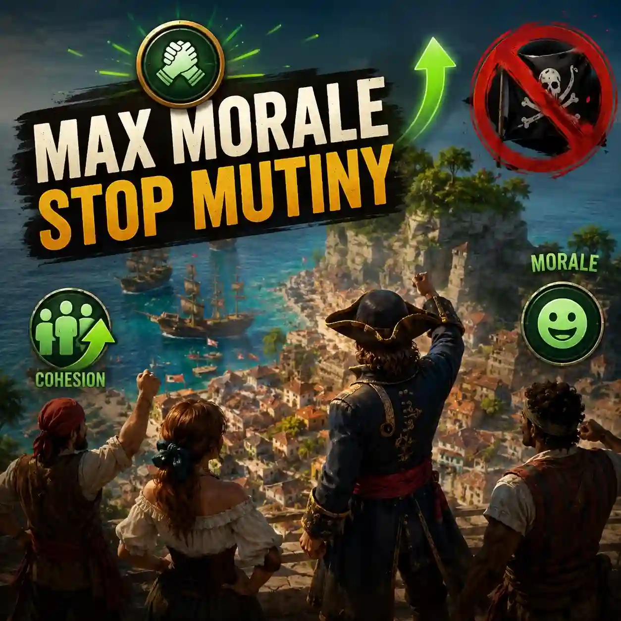 Corsair Cove Cohesion Guide Max Morale & Stop Mutiny