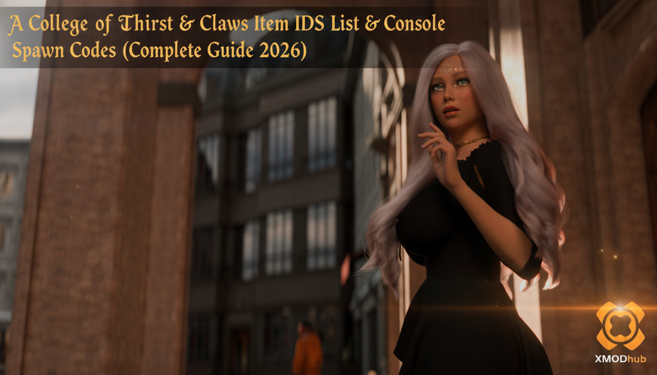 A College of Thirst & Claws Item IDs List & Console Spawn Codes (Complete Guide 2026)