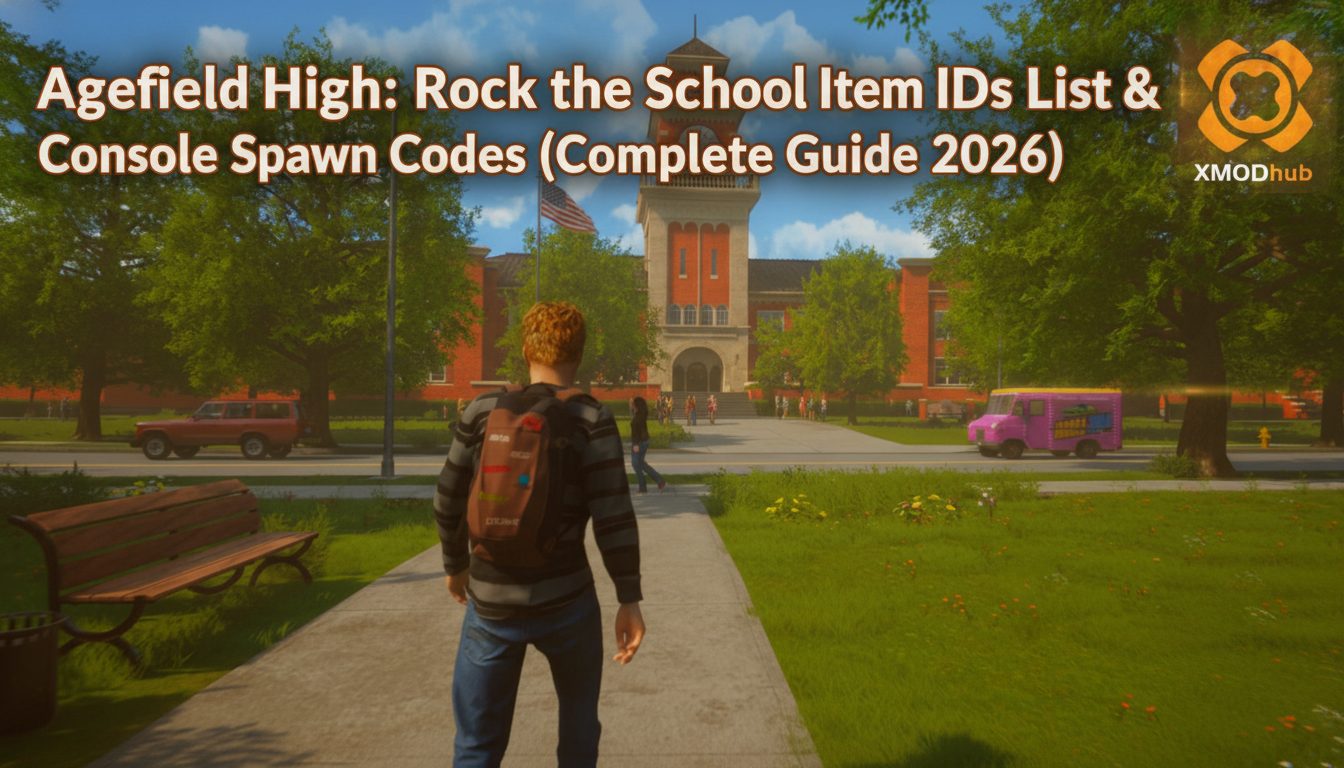 Agefield High: Rock the School Item IDs List & Console Spawn Codes (Complete Guide 2026)