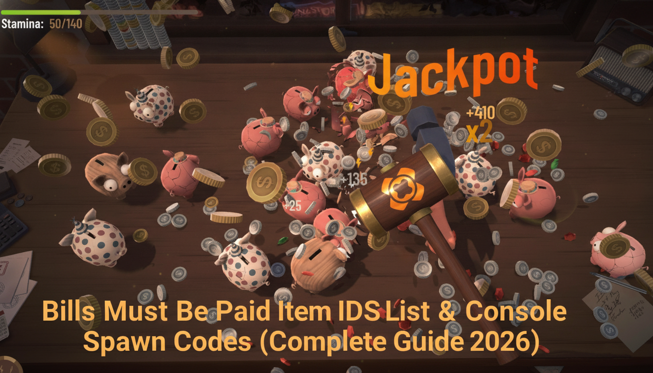 Bills Must Be Paid Item IDs List & Console Spawn Codes (Complete Guide 2026)