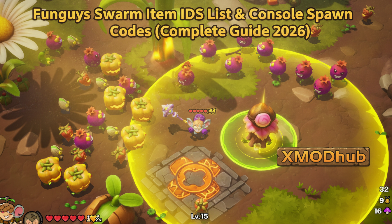 Funguys Swarm Item IDs List & Console Spawn Codes (Complete Guide 2026)