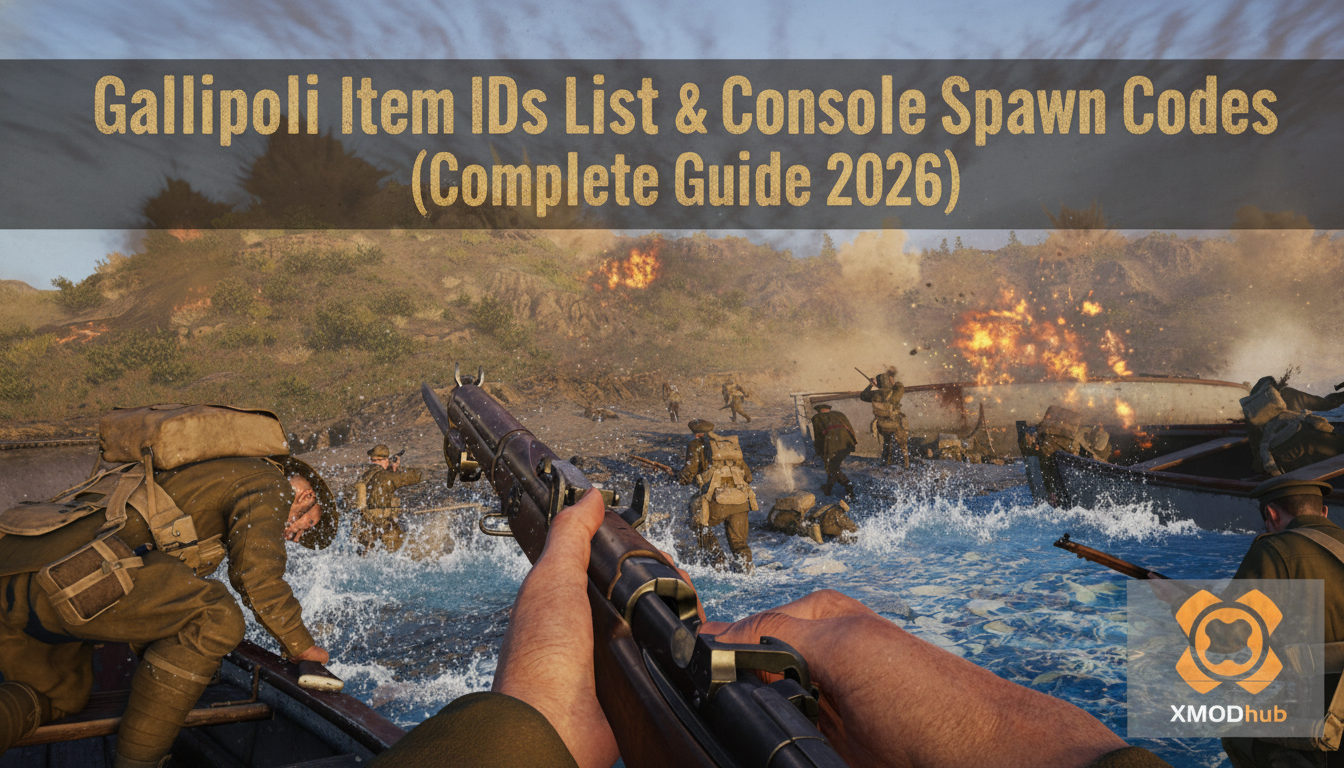 Gallipoli Item IDs List & Console Spawn Codes (Complete Guide 2026)