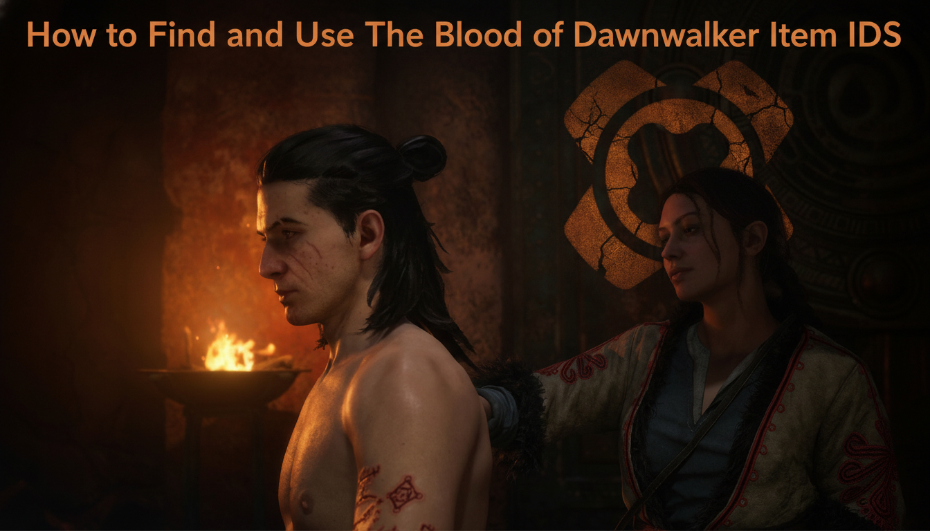 How to Find and Use The Blood of Dawnwalker Item IDs