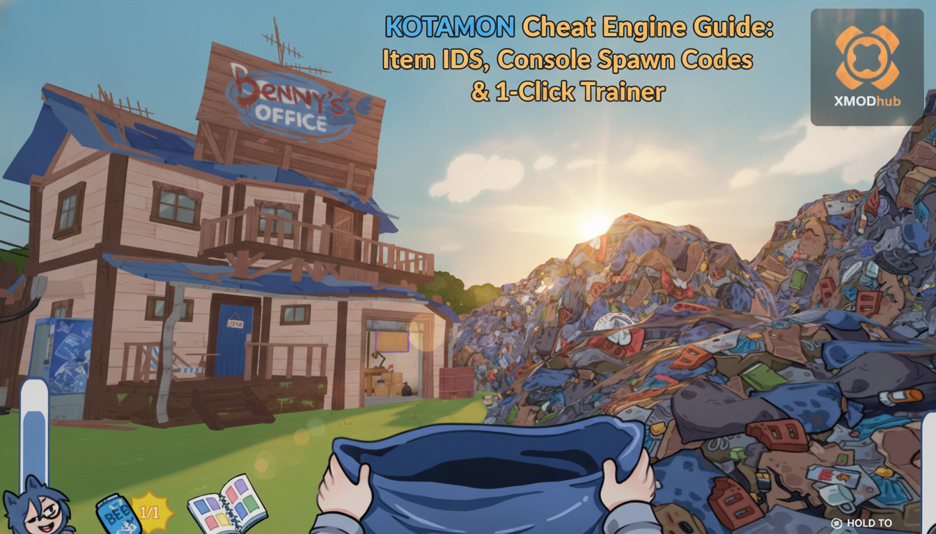 KOTAMON Cheat Engine Guide: Item IDs, Console Spawn Codes & 1-Click Trainer