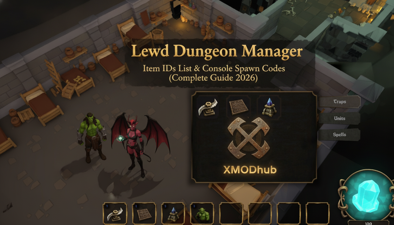 Lewd Dungeon Manager  Item IDs List & Console Spawn Codes (Complete Guide 2026)