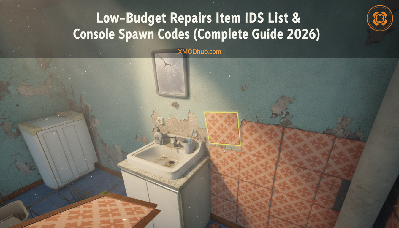 Low-Budget Repairs Item IDs List & Console Spawn Codes (Complete Guide 2026)