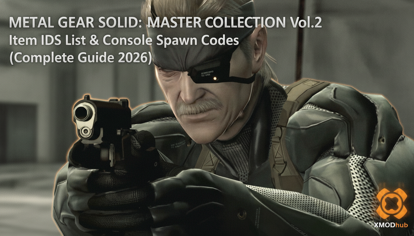 METAL GEAR SOLID: MASTER COLLECTION Vol.2 Item IDs List & Console Spawn Codes (Complete Guide 2026)