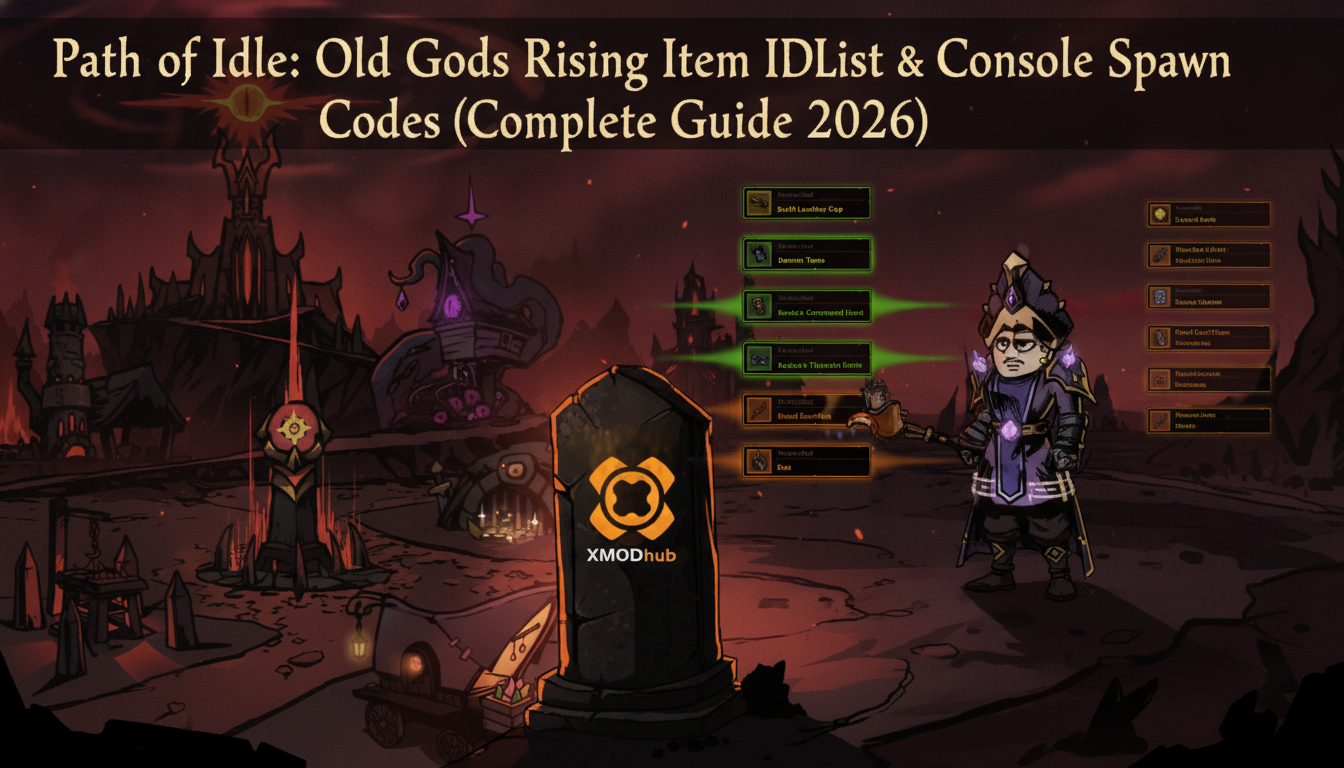 Path of Idle: Old Gods Rising Item IDs List & Console Spawn Codes (Complete Guide 2026)