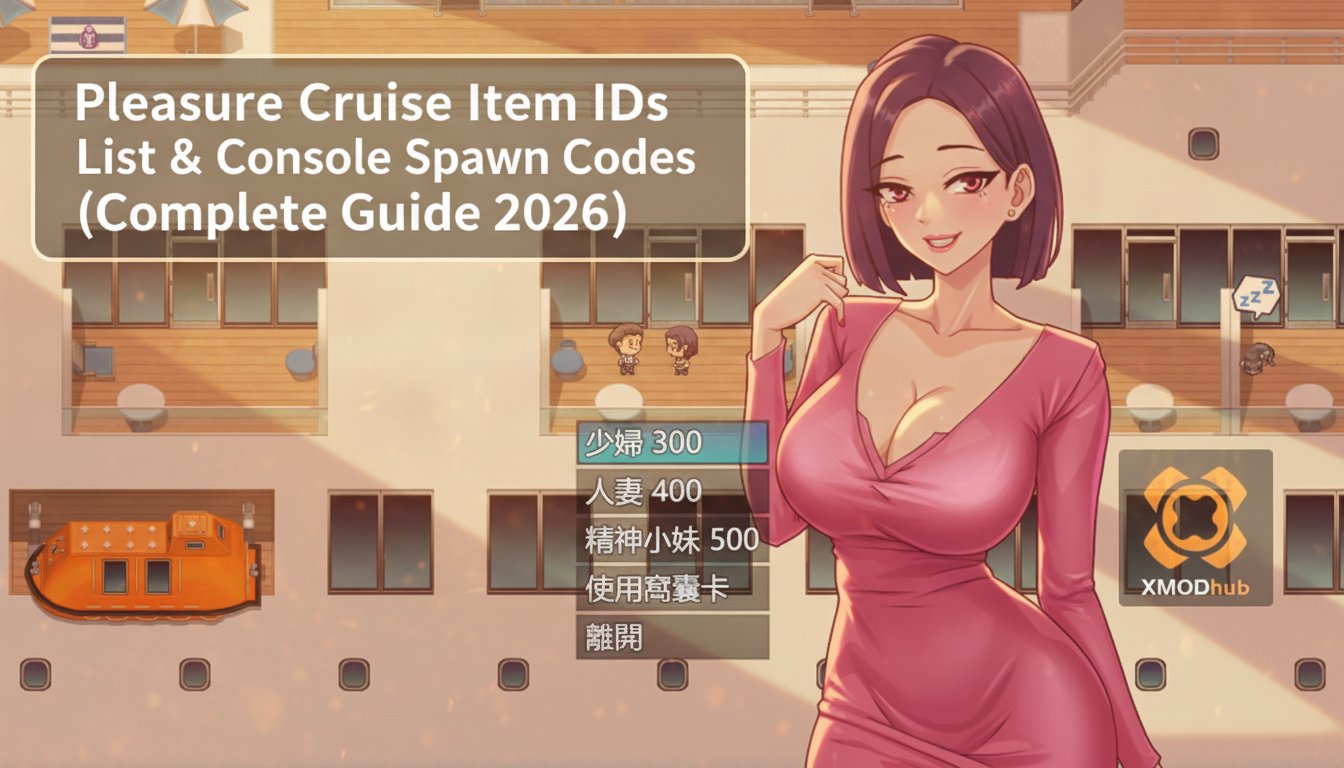 Pleasure Cruise Item IDs List & Console Spawn Codes (Complete Guide 2026)