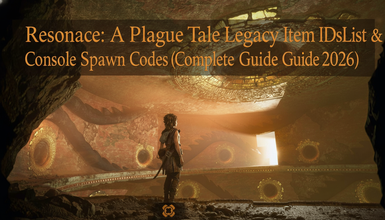 Resonance: A Plague Tale Legacy Item IDs List & Console Spawn Codes (Complete Guide 2026)