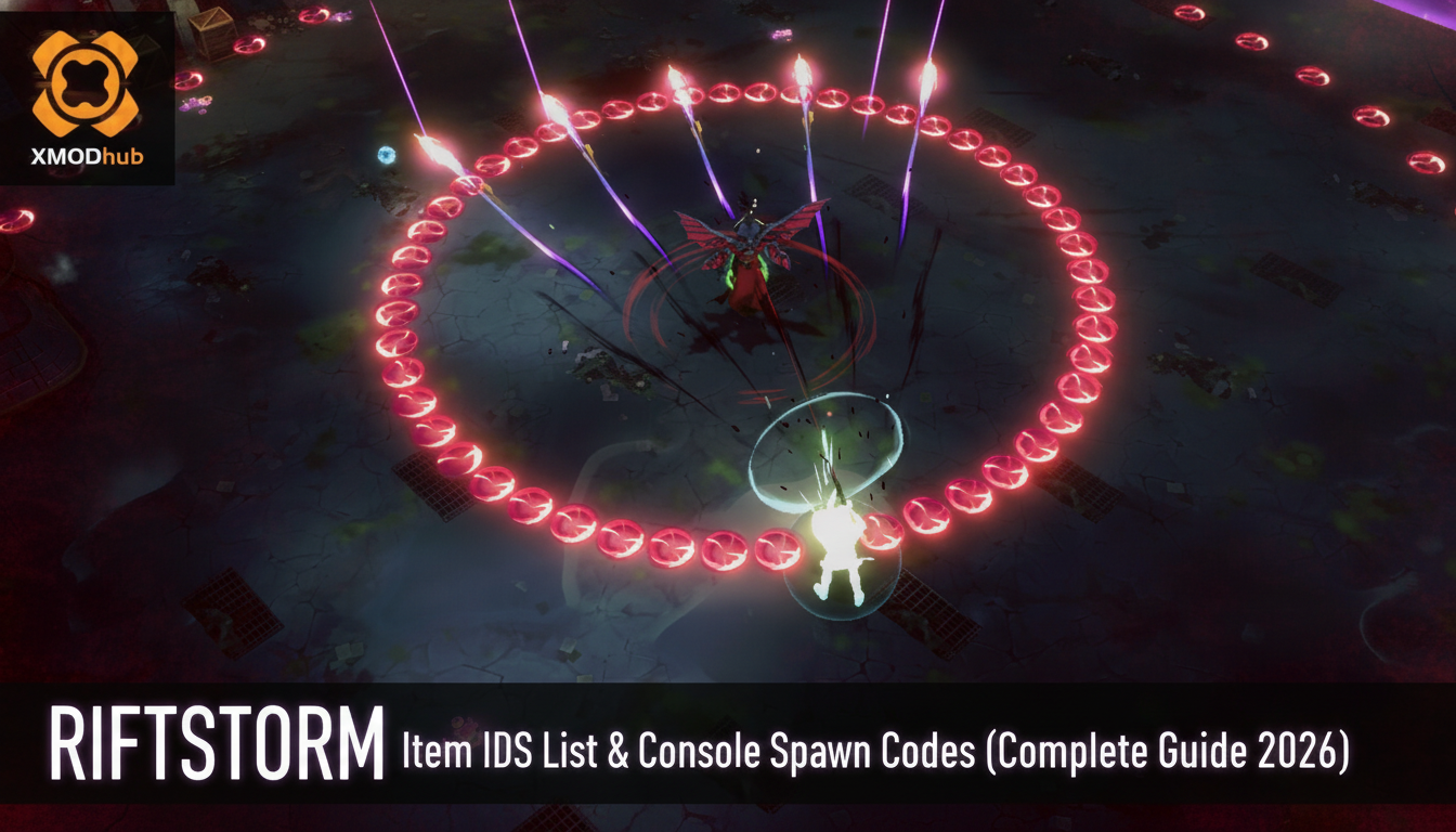 RIFTSTORM Item IDs List & Console Spawn Codes (Complete Guide 2026)