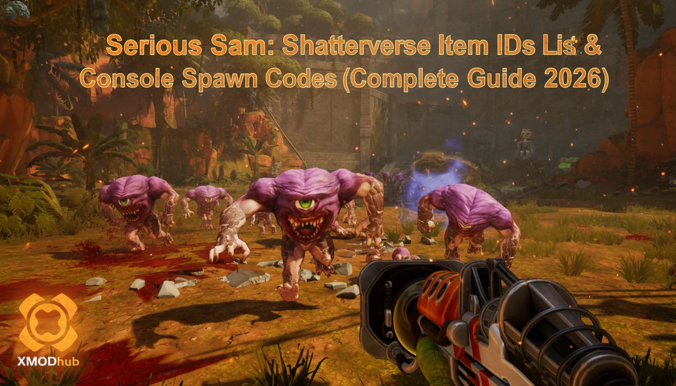 Serious Sam: Shatterverse Item IDs List & Console Spawn Codes (Complete Guide 2026)