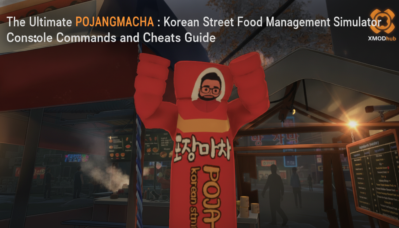 POJANGMACHA : Korean Street Food Management Simulator 콘솔 명령어 및 치트 완벽 가이드