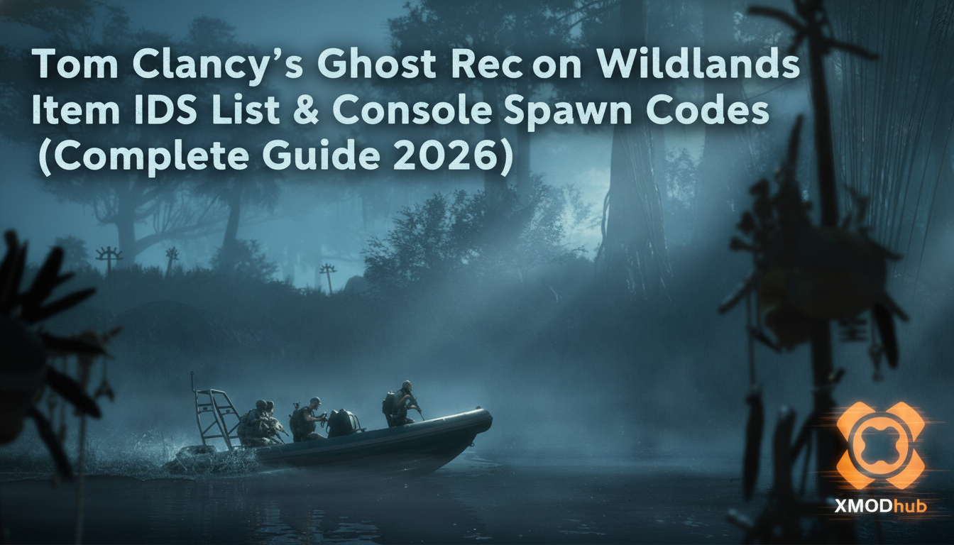 Tom Clancy’s Ghost Recon Wildlands Item IDs List & Spawn Codes: Weapons, Perks & NPCs (2026)