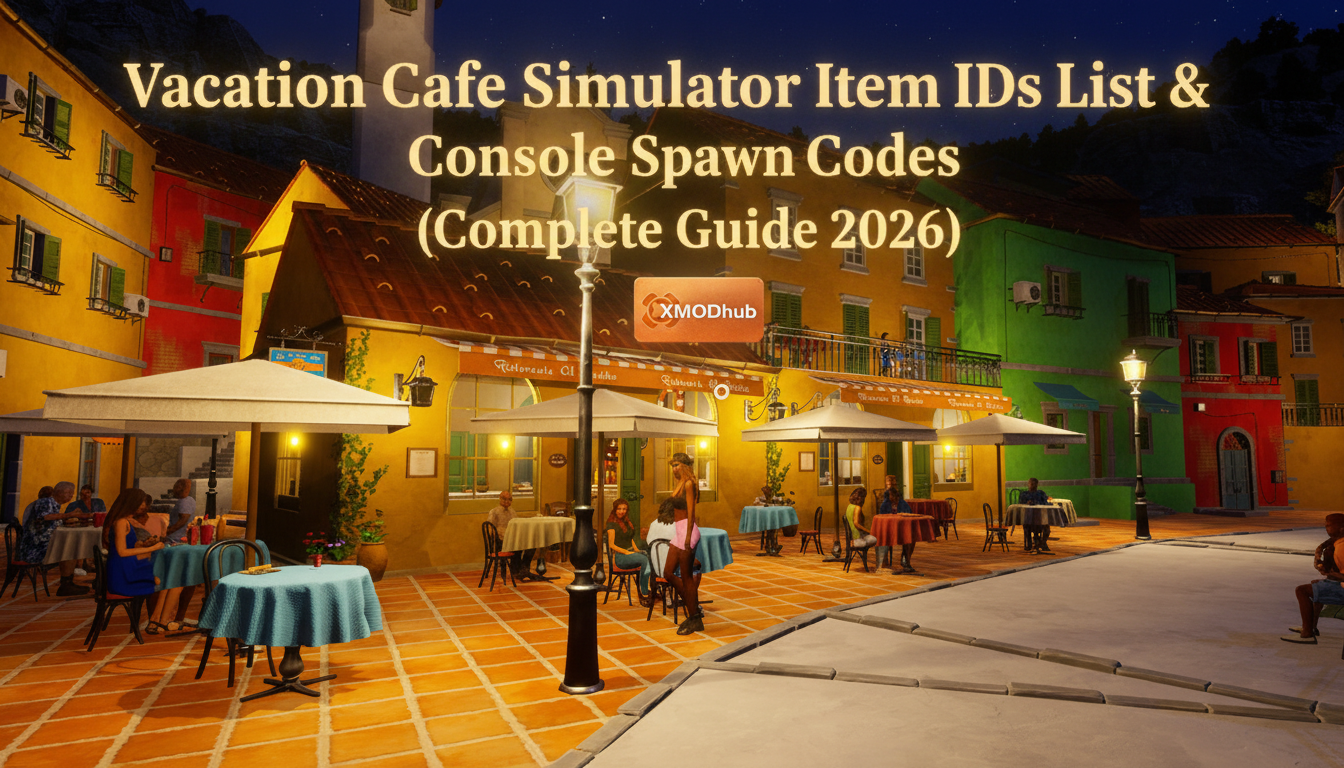 Vacation Cafe Simulator Item IDs List & Console Spawn Codes (Complete Guide 2026)