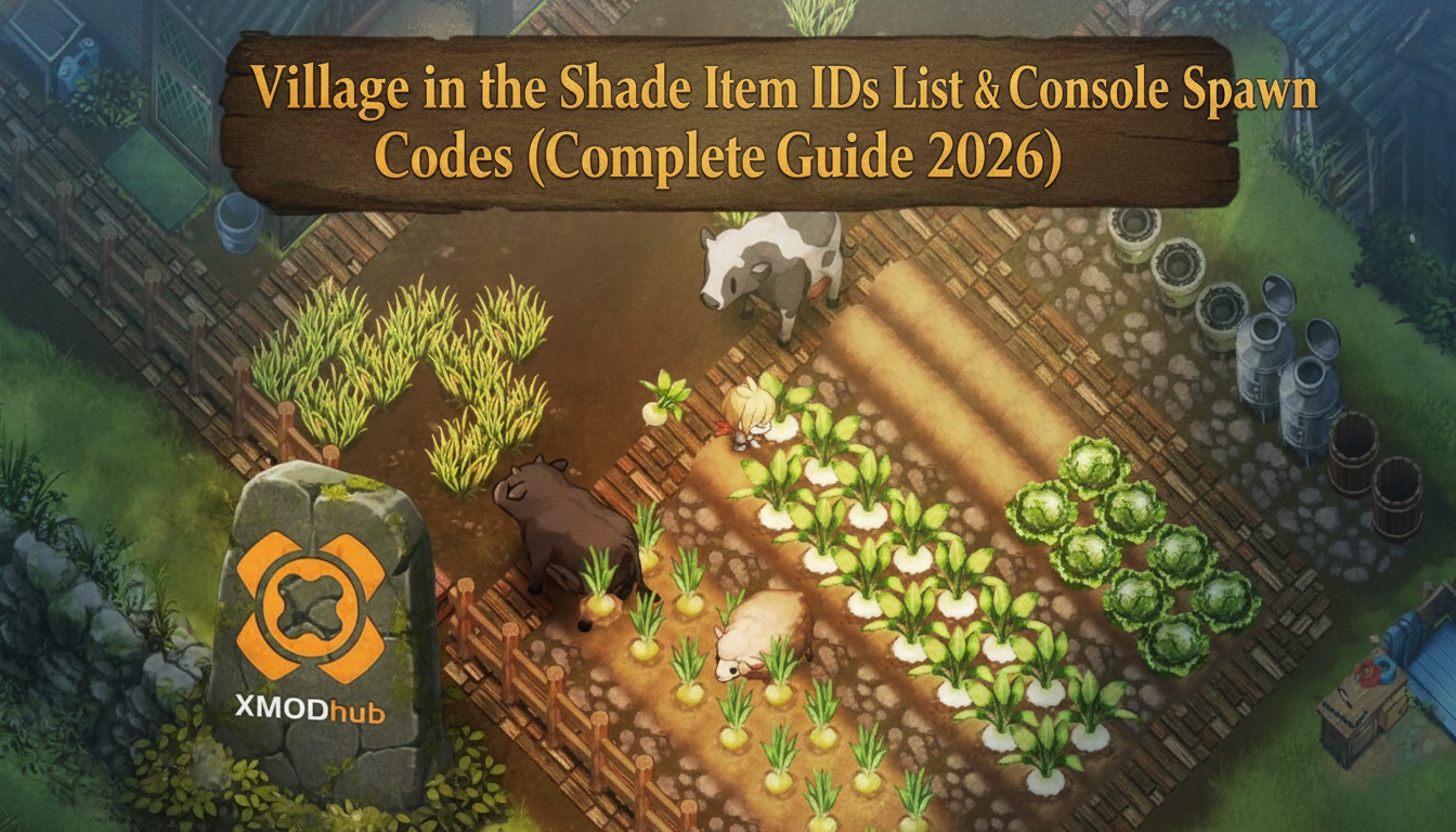 Village in the Shade Item IDs List & Console Spawn Codes (Complete Guide 2026)