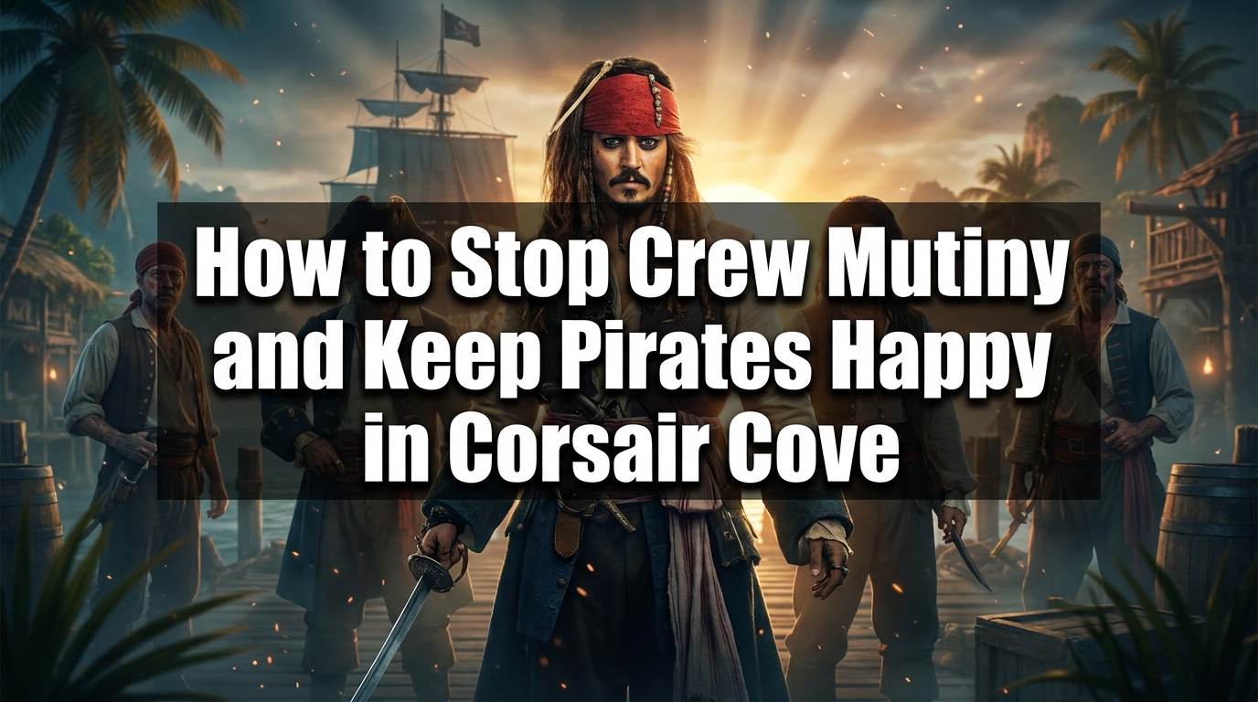 Corsair Cove에서 선원 반란을 막고 해적들을 행복하게 유지하는 방법