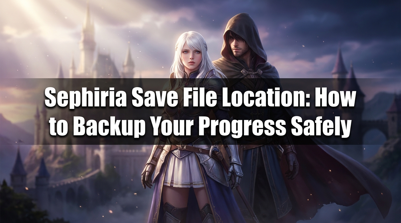 Sephiria 存檔位置:如何安全備份你的遊戲進度