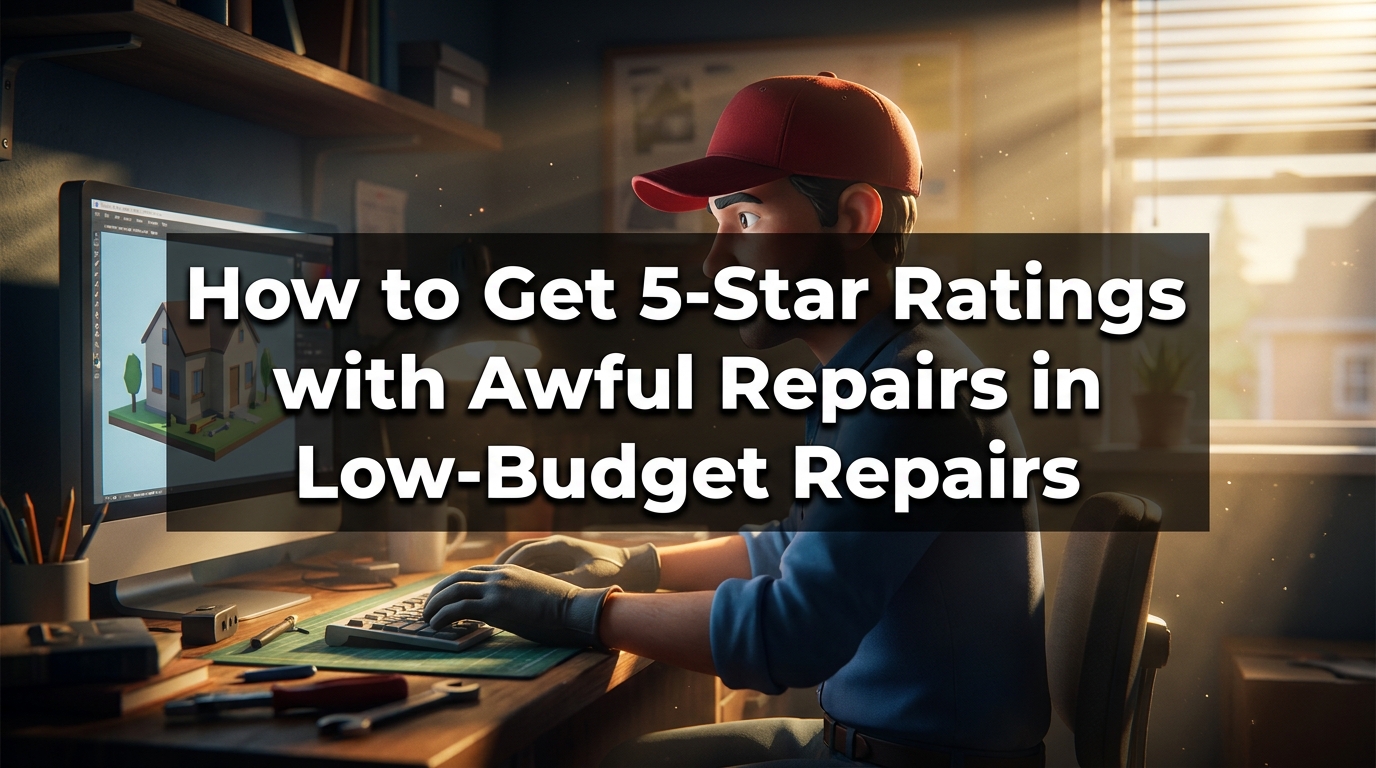 How to Get 5-Star Ratings with Awful Repairs in Low-Budget Repairs