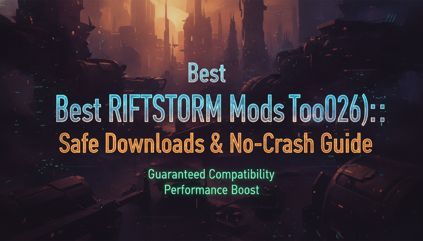 Best RIFTSTORM Mods Tool (2026): Safe Downloads & No-Crash Guide