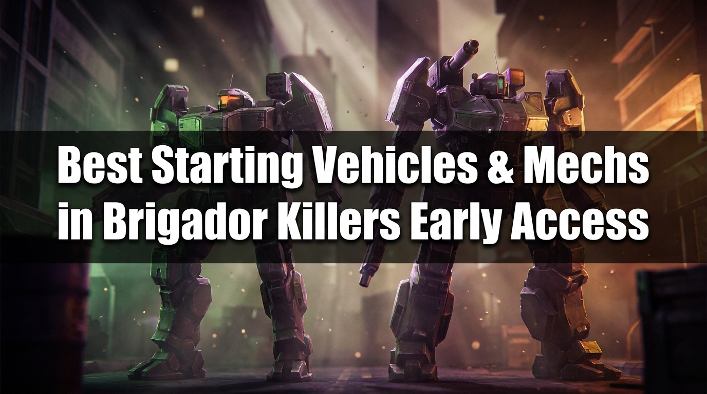 Best Starting Vehicles & Mechs in Brigador Killers Early Access