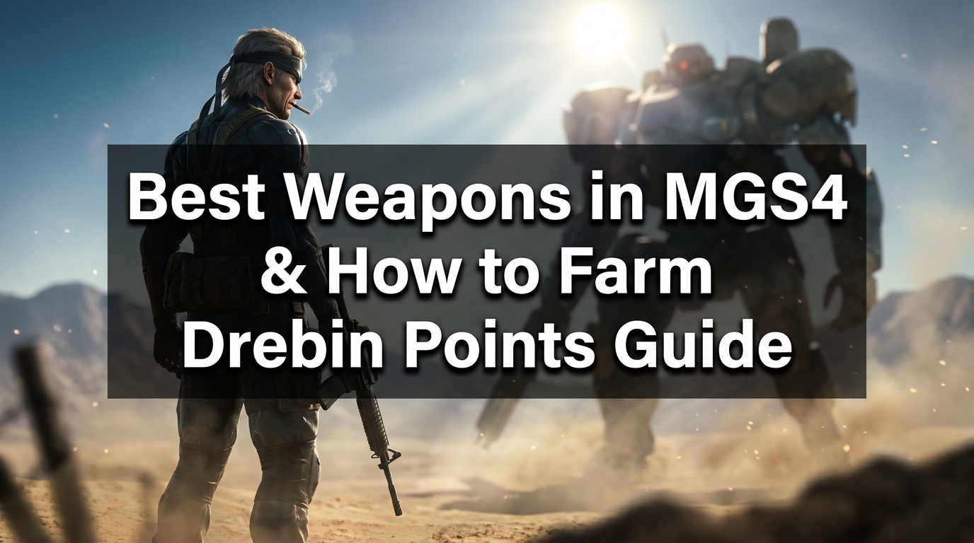 Best Weapons in MGS4 & How to Farm Drebin Points in METAL GEAR SOLID: MASTER COLLECTION Vol.2