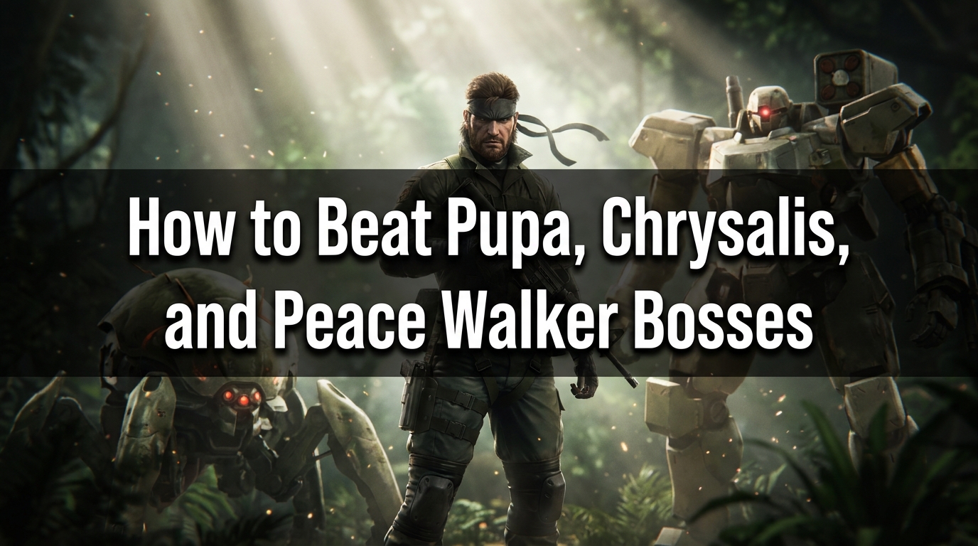How to Beat Pupa, Chrysalis, and Peace Walker Bosses in METAL GEAR SOLID: MASTER COLLECTION Vol.2