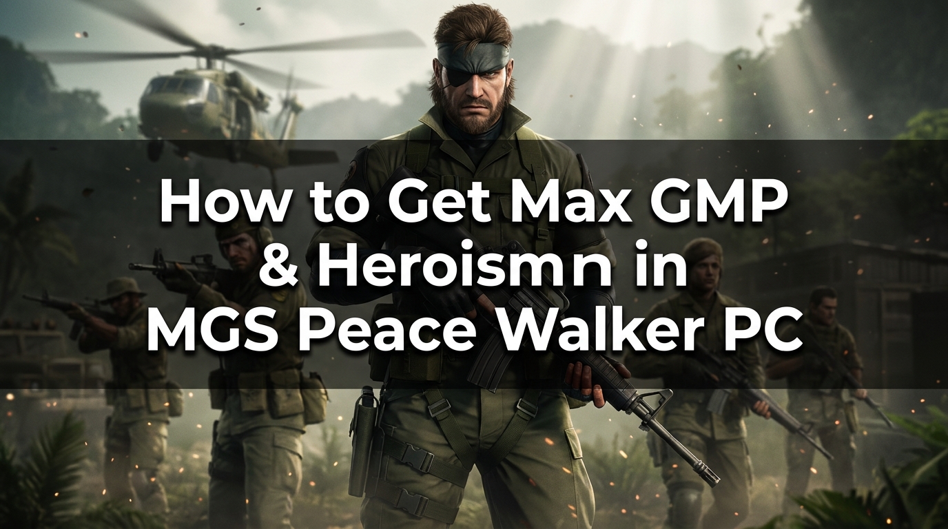 How to Get Max GMP & Heroism in MGS Peace Walker PC