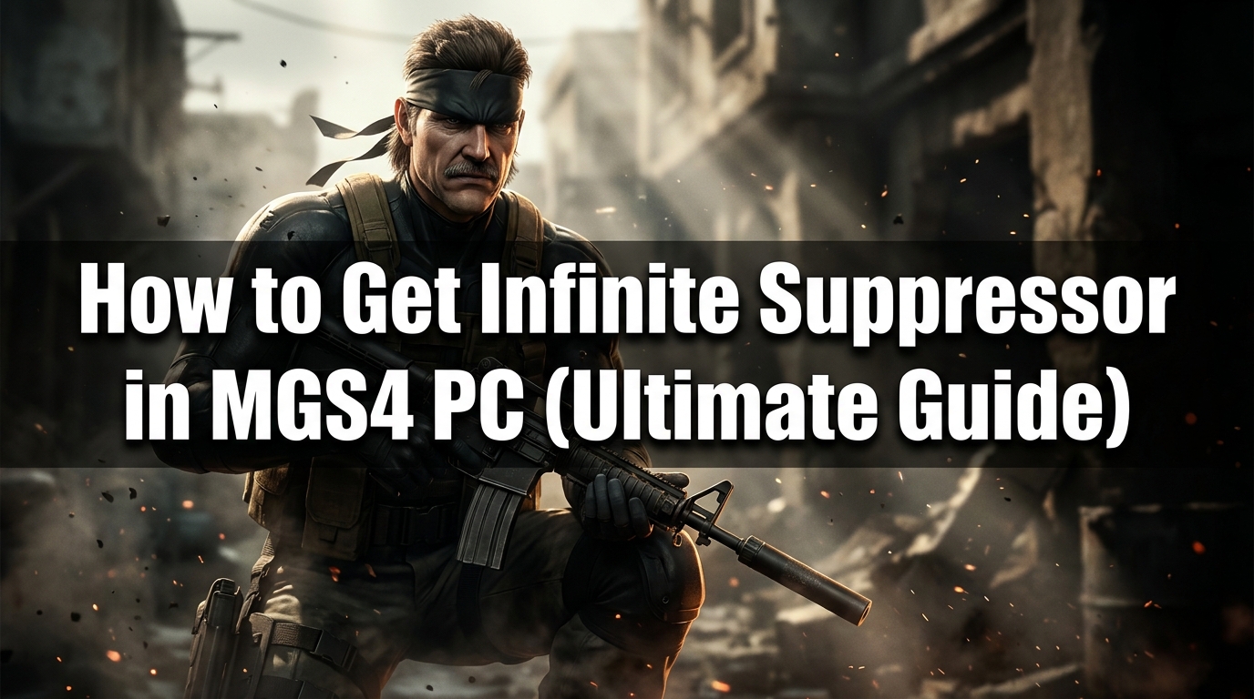 How to Get Infinite Suppressor in MGS4 PC: The Ultimate Stealth Guide